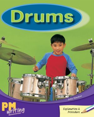 PM Writing Turquoise/Purple Drums Lvl 17-19: Drums (6- pack)